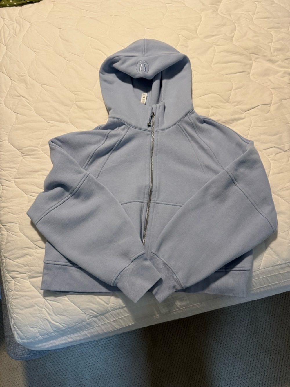 Lululemon Light Blue Scuba Oversized Full Zip Hoodie